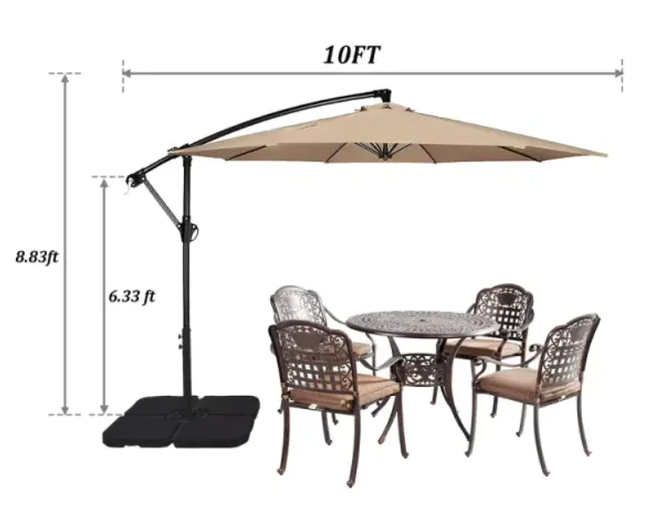 Steel Cantilever Offset Outdoor Umbrella